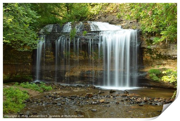 Cascade Falls 1A Print by Philip Lehman