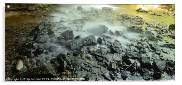 Cascade Falls 20B Acrylic by Philip Lehman