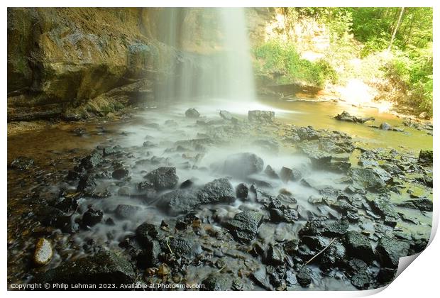 Cascade Falls 20A Print by Philip Lehman