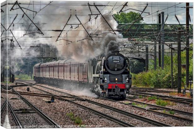 35018 Doncaster Canvas Print by GEOFF GRIFFITHS