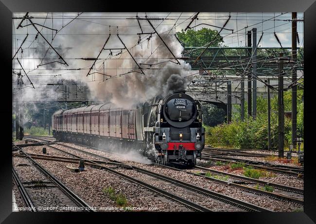 35018 Doncaster Framed Print by GEOFF GRIFFITHS