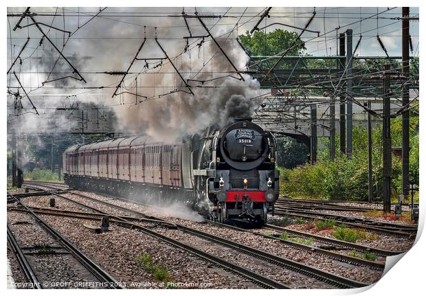 35018 Doncaster Print by GEOFF GRIFFITHS