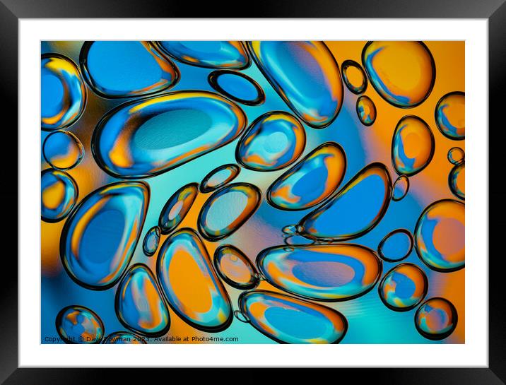 Bubbles I Framed Mounted Print by Dave Bowman
