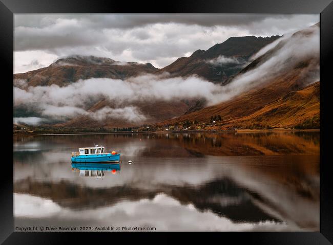Loch Duich Fishing Boat Framed Print by Dave Bowman