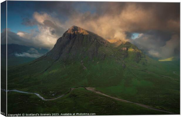 Glencoe, Highlands Scotland Canvas Print by Scotland's Scenery