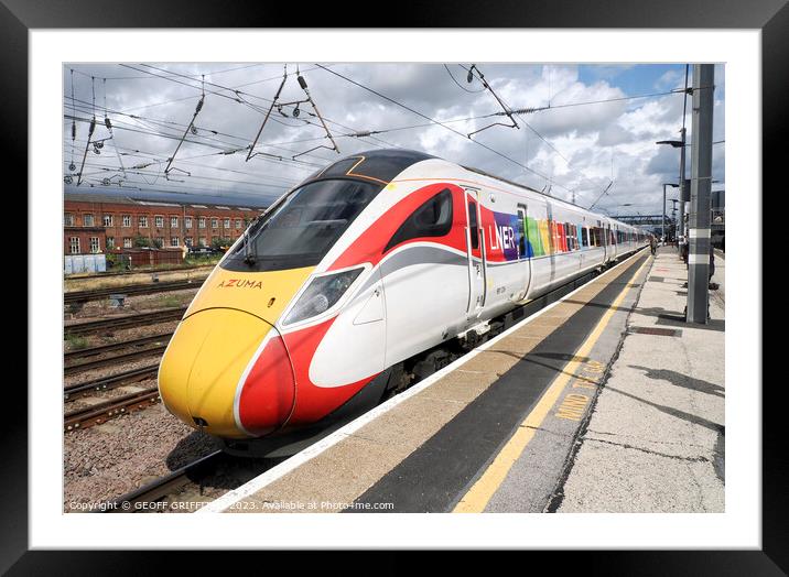 801226 Azuma Doncaster Framed Mounted Print by GEOFF GRIFFITHS