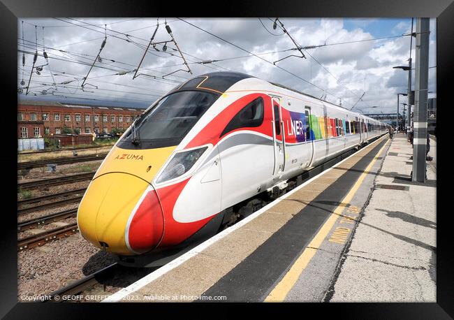 801226 Azuma Doncaster Framed Print by GEOFF GRIFFITHS