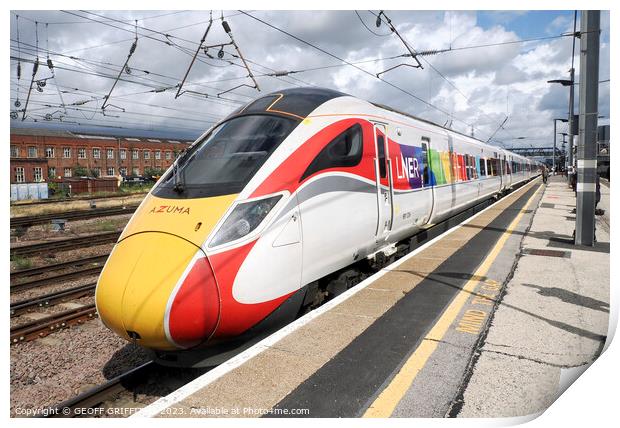 801226 Azuma Doncaster Print by GEOFF GRIFFITHS