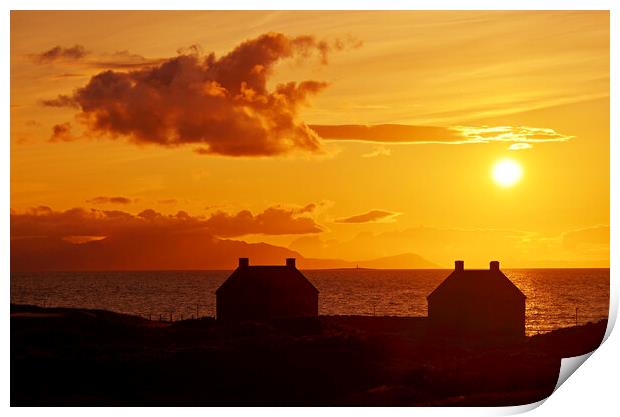 Prestwick, at sunset  Print by Allan Durward Photography