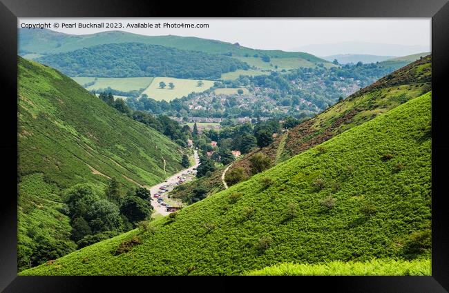 Long Mynd and Carding Mill Valley Shropshire Framed Print by Pearl Bucknall