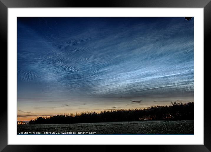 Noctilucent magic Framed Mounted Print by Paul Telford