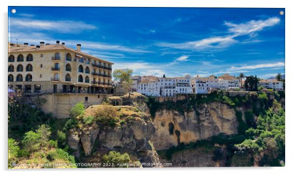 The City of Ronda, Spain Acrylic by EMMA DANCE PHOTOGRAPHY