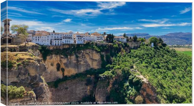 The City of Ronda, Spain Canvas Print by EMMA DANCE PHOTOGRAPHY