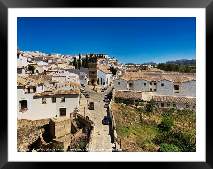 The City of Ronda, Spain Framed Mounted Print by EMMA DANCE PHOTOGRAPHY