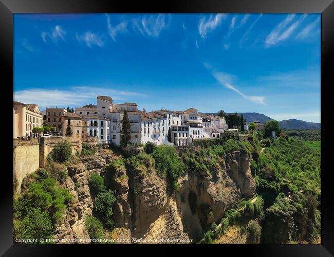 The City of Ronda, Spain Framed Print by EMMA DANCE PHOTOGRAPHY