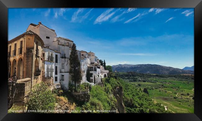 The City of Ronda, Spain Framed Print by EMMA DANCE PHOTOGRAPHY
