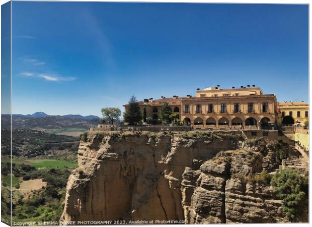 The City of Ronda, Spain Canvas Print by EMMA DANCE PHOTOGRAPHY