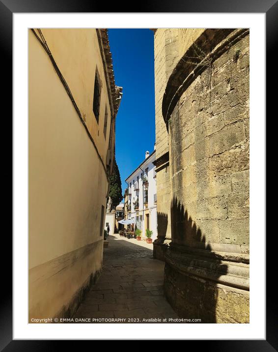 The City of Ronda, Spain Framed Mounted Print by EMMA DANCE PHOTOGRAPHY