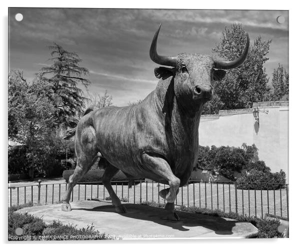 Monumento al Toro, Ronda Acrylic by EMMA DANCE PHOTOGRAPHY