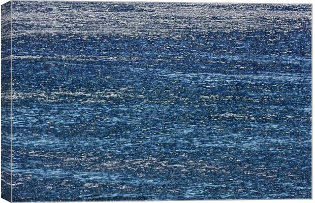 Sparkling sea, Alonissos 2, paint effect Canvas Print by Paul Boizot