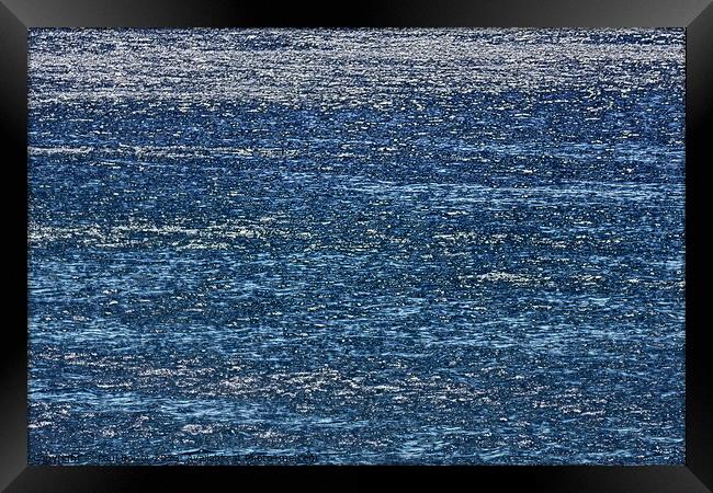 Sparkling sea, Alonissos 2, paint effect Framed Print by Paul Boizot