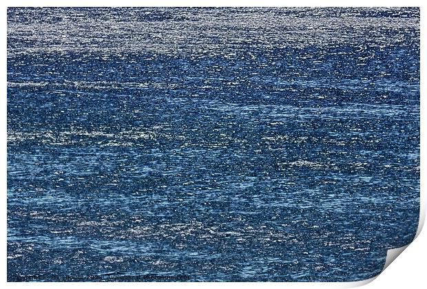 Sparkling sea, Alonissos 2, paint effect Print by Paul Boizot