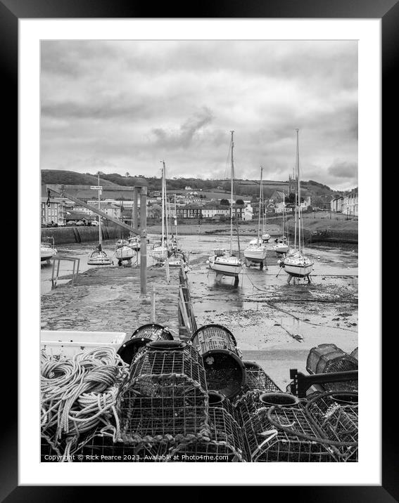 Aberaeron Harbour Framed Mounted Print by Rick Pearce