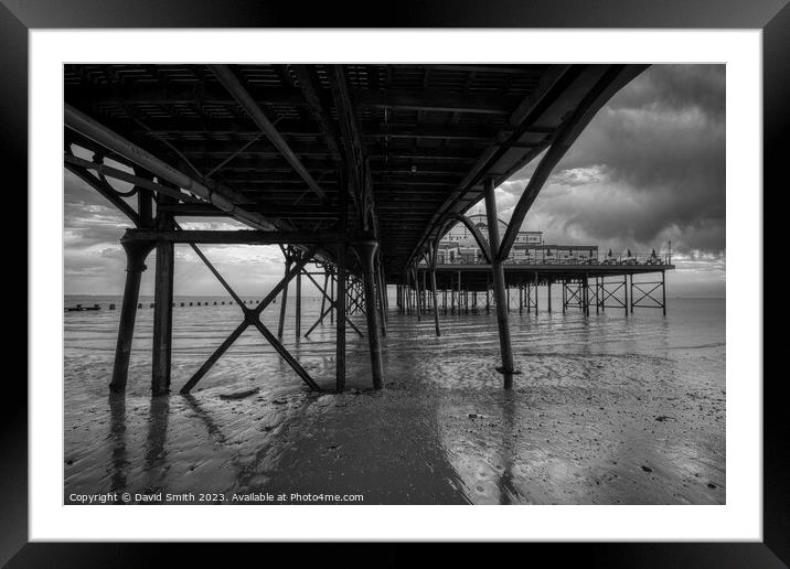 Under the pier Framed Mounted Print by David Smith