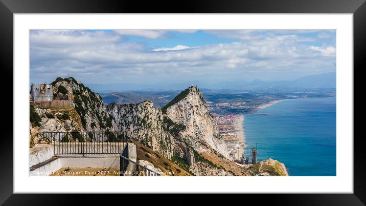 Gibraltar's Panorama from O'Hara's Battery Framed Mounted Print by Margaret Ryan