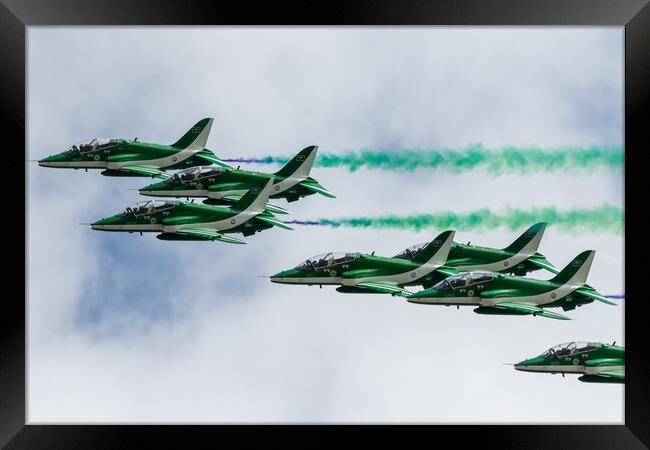 The Saudi Hawks Framed Print by J Biggadike