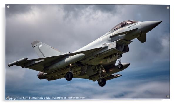 Unleashed Power of RAF's Typhoon FGR.Mk 4 Acrylic by Tom McPherson
