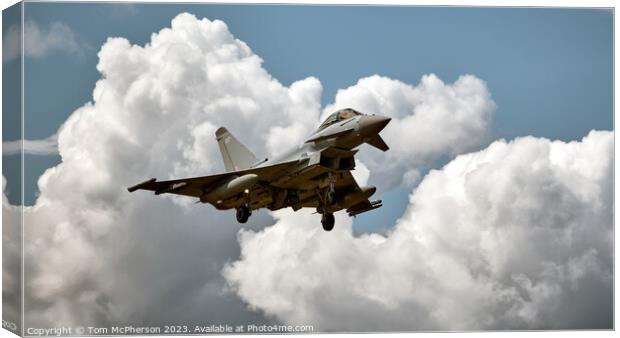 Agile Typhoon FGR.Mk 4: Air Dominance Displayed Canvas Print by Tom McPherson