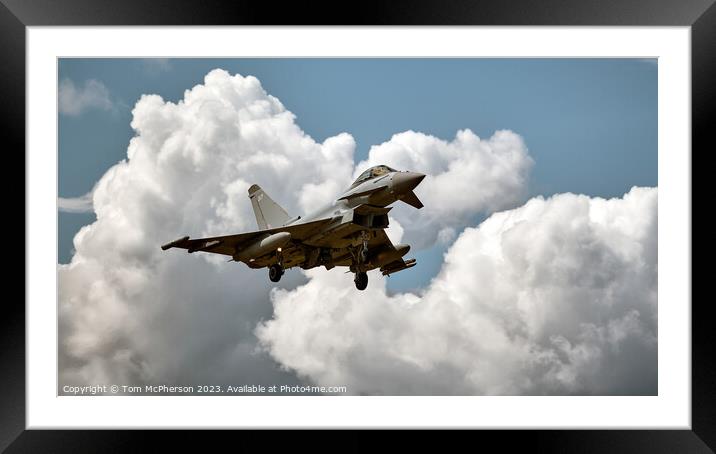 Agile Typhoon FGR.Mk 4: Air Dominance Displayed Framed Mounted Print by Tom McPherson