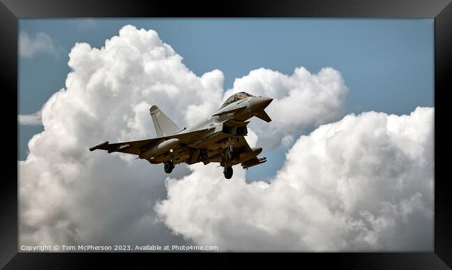 Agile Typhoon FGR.Mk 4: Air Dominance Displayed Framed Print by Tom McPherson