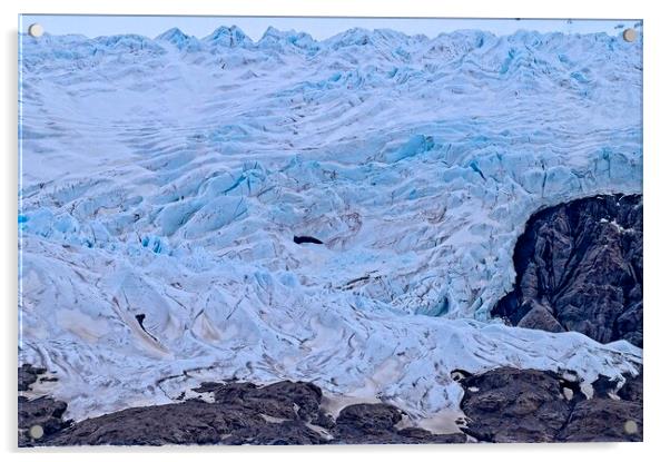At the Glacier's Edge - Arctic Svalbard Acrylic by Martyn Arnold