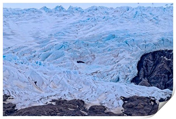 At the Glacier's Edge - Arctic Svalbard Print by Martyn Arnold
