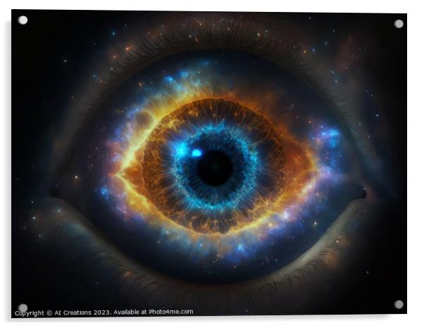 Human Eye Nebula Acrylic by AI Creations