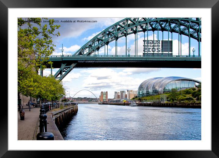 Newcastle Quayside Framed Mounted Print by Jim Jones