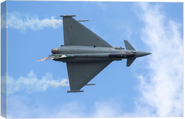  Italian Air Force F-2000 Typhoon  Canvas Print by J Biggadike