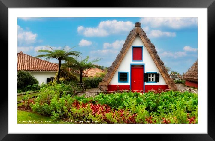 Vernacular House Madeira Portugal Framed Mounted Print by Craig Yates
