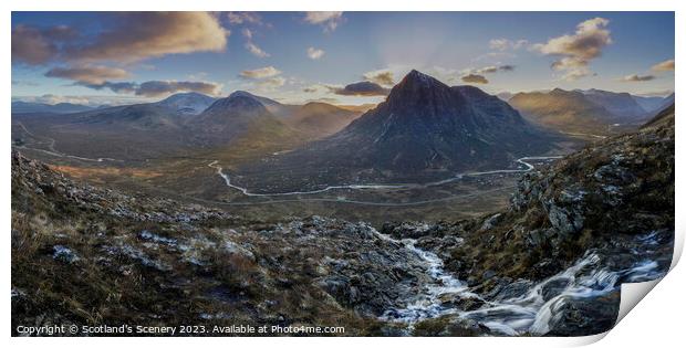 Glencoe highlands Scotland Print by Scotland's Scenery