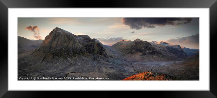 Glencoe, Highlands, Scotland, Framed Mounted Print by Scotland's Scenery