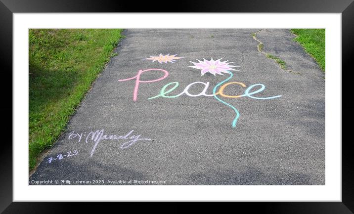 Peace 2023 2A  Framed Mounted Print by Philip Lehman