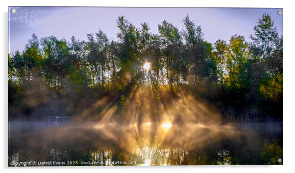Sun Rise Acrylic by Darrell Evans