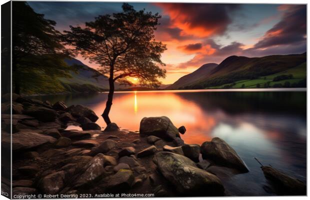 Nature's Lake District Canvas Canvas Print by Robert Deering