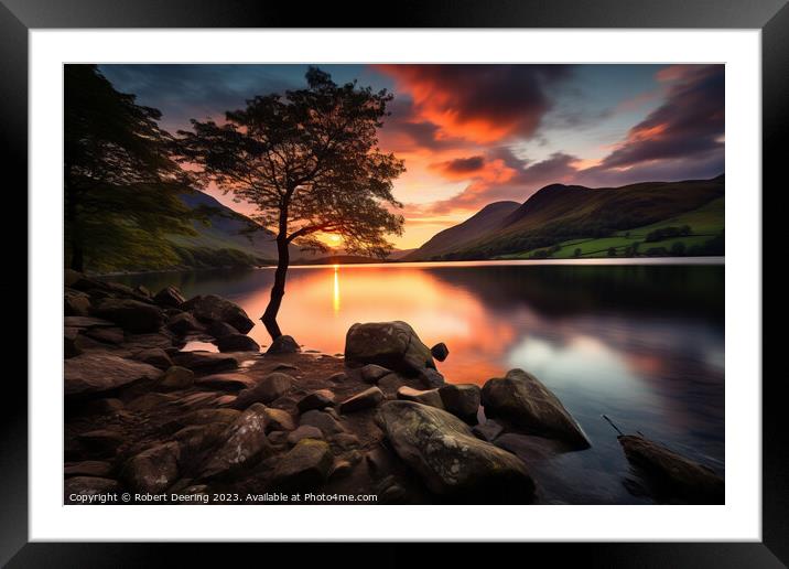 Nature's Lake District Canvas Framed Mounted Print by Robert Deering