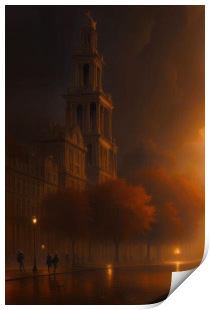 The Great Fire Print by Victor Nogueira