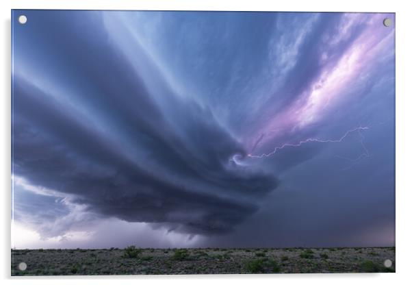 Supercell. New Mexico Acrylic by John Finney