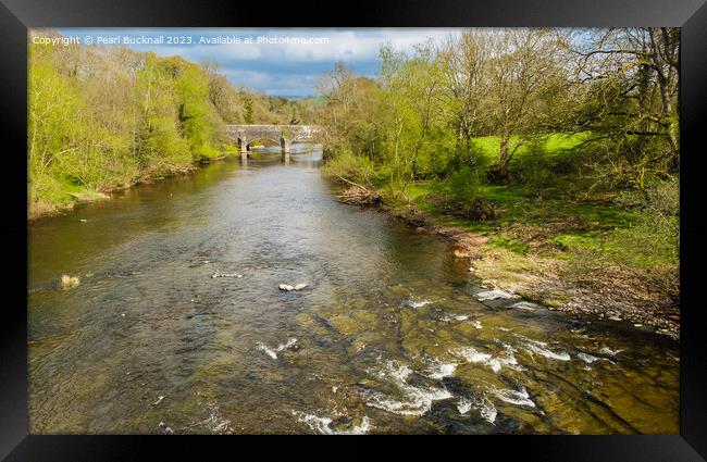River Usk Brecon Beacons National Park Framed Print by Pearl Bucknall