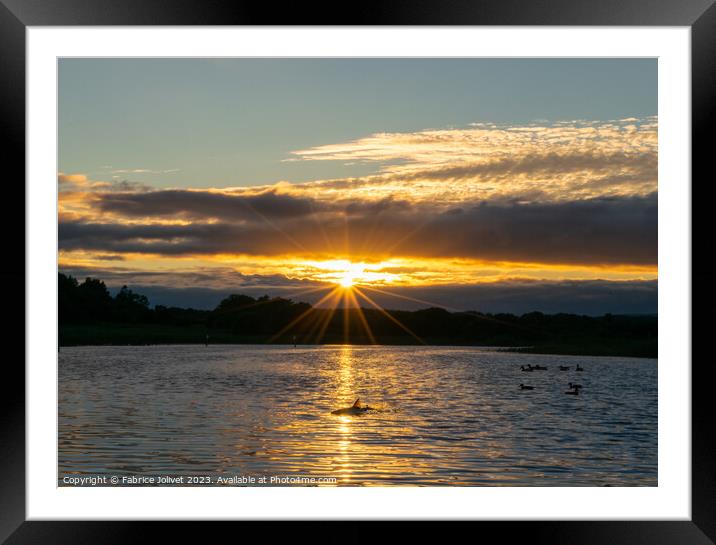Twilight Serenity at Carrick on Shannon Framed Mounted Print by Fabrice Jolivet